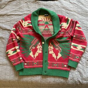 Middle of Beyond cardigan - Native American print